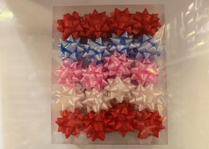 Flor estrella hecha a mano, 2,5 pulgadas, 40 piezas, modelo 186685