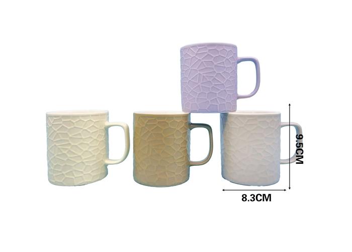 Taza de cerámica, 8,3 × 9,5