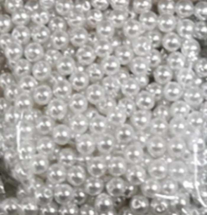 Perlas, 8 mm, 35 g, color blanco