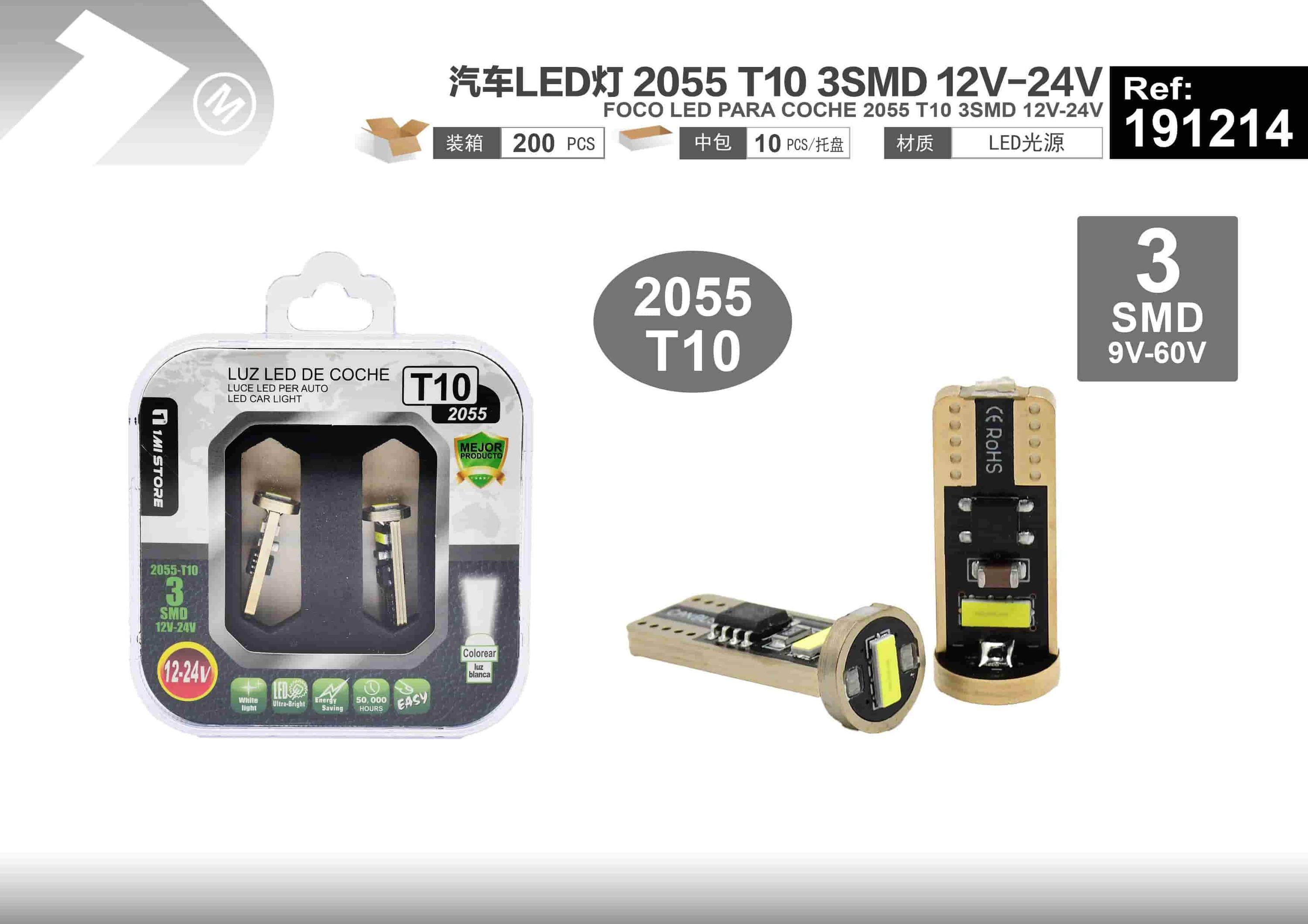 luces LED, modelo T10, 12 V, 24 V, modelo 191214