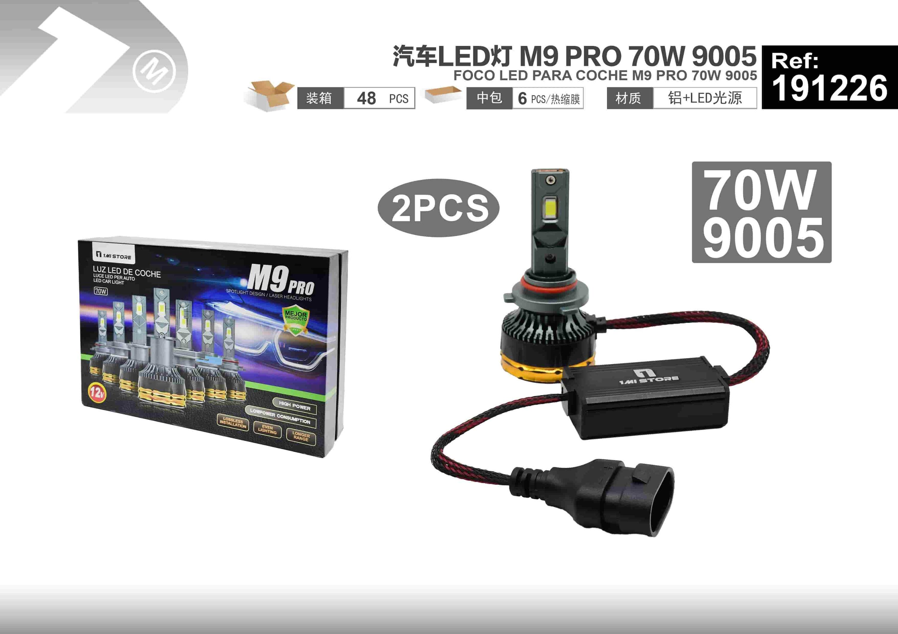 luces LED, modelo M9, 70 W, modelo 191226