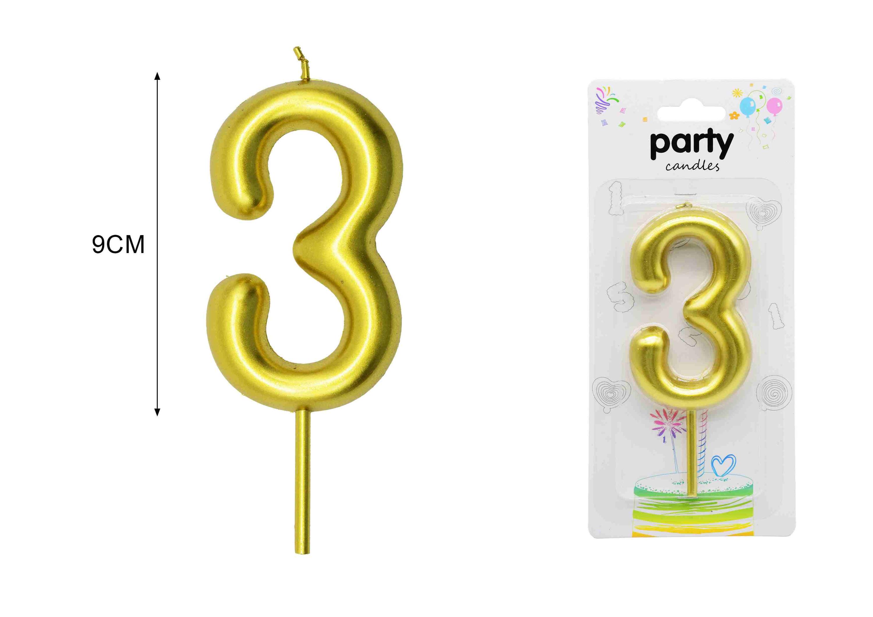 cumpleañosvelas, 9 cm, modelo 145929