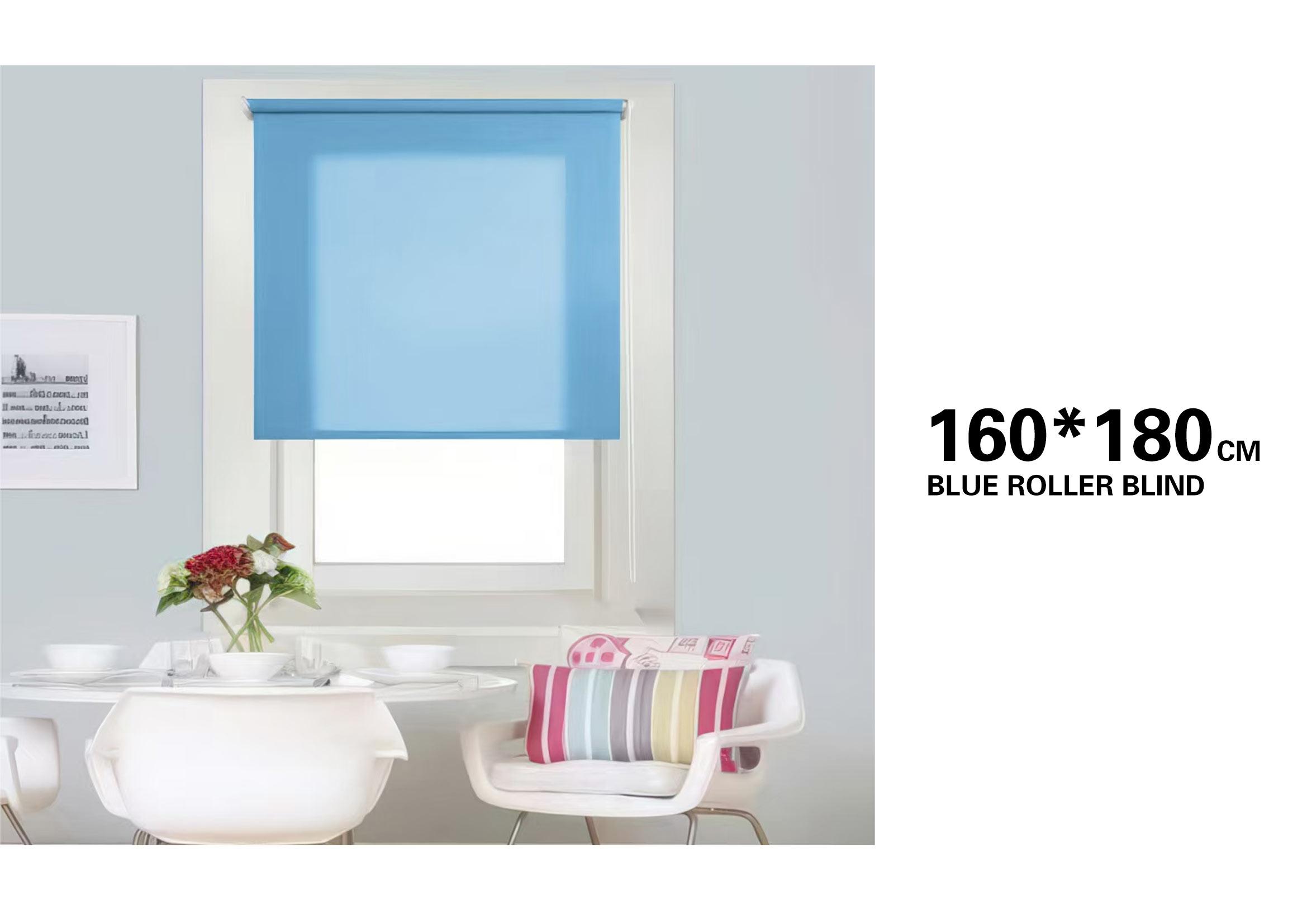 Estores enrollables, 160 × 180 cm, color azul, modelo 189932