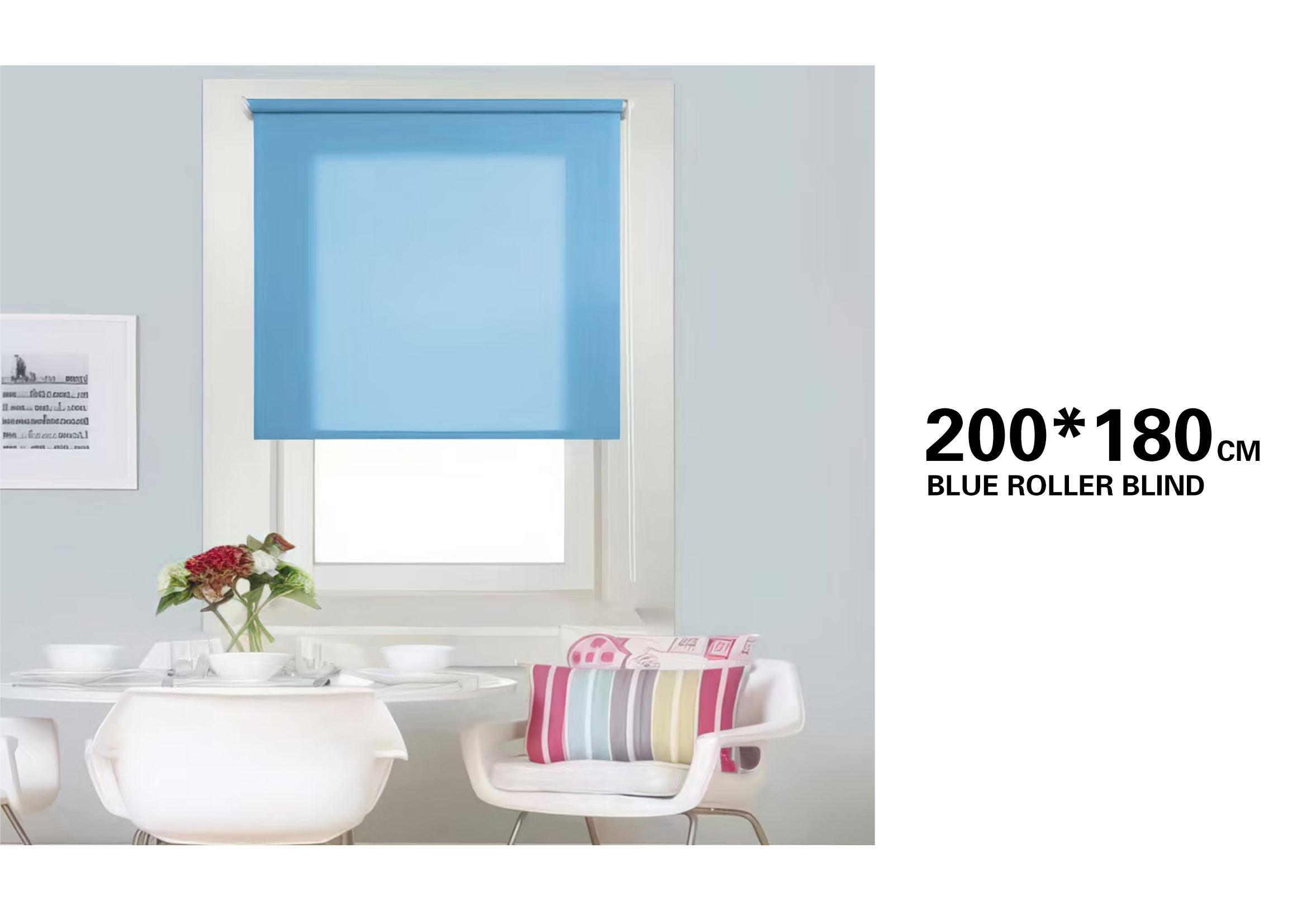 Estores enrollables, 200 × 180 cm, color azul, modelo 189934