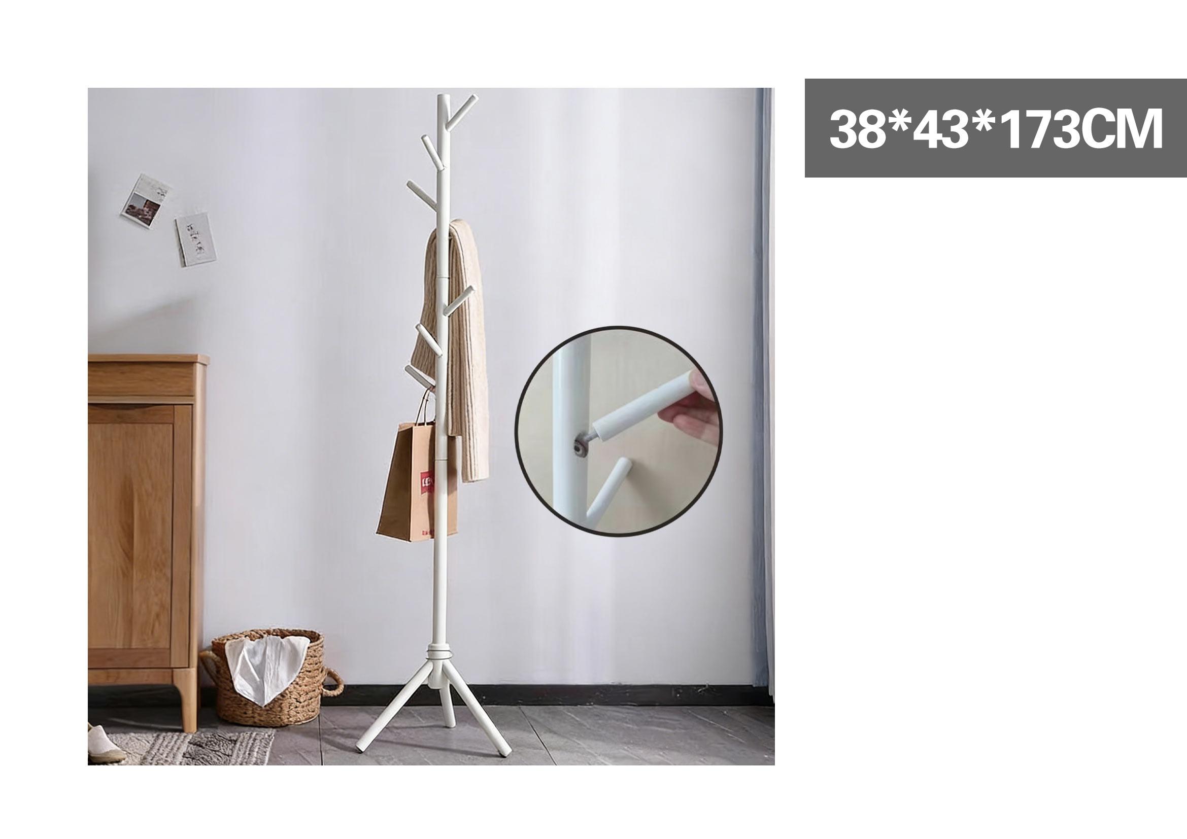 Perchero para ropa y sombreros, 38 × 43 × 173 cm, modelo 195678