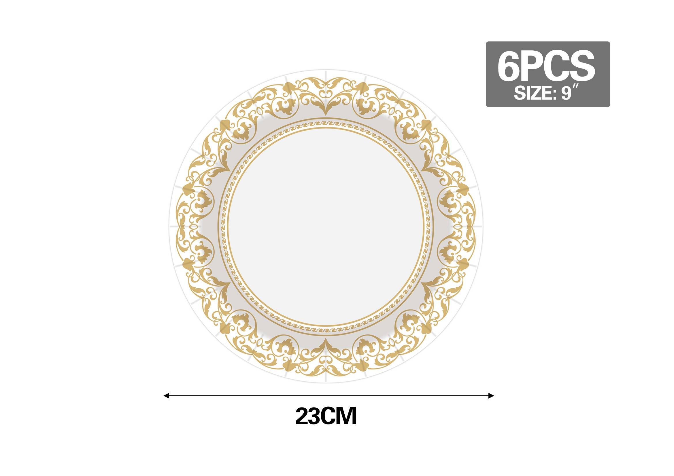 colección floral, 9 pulgadas, 6 piezas