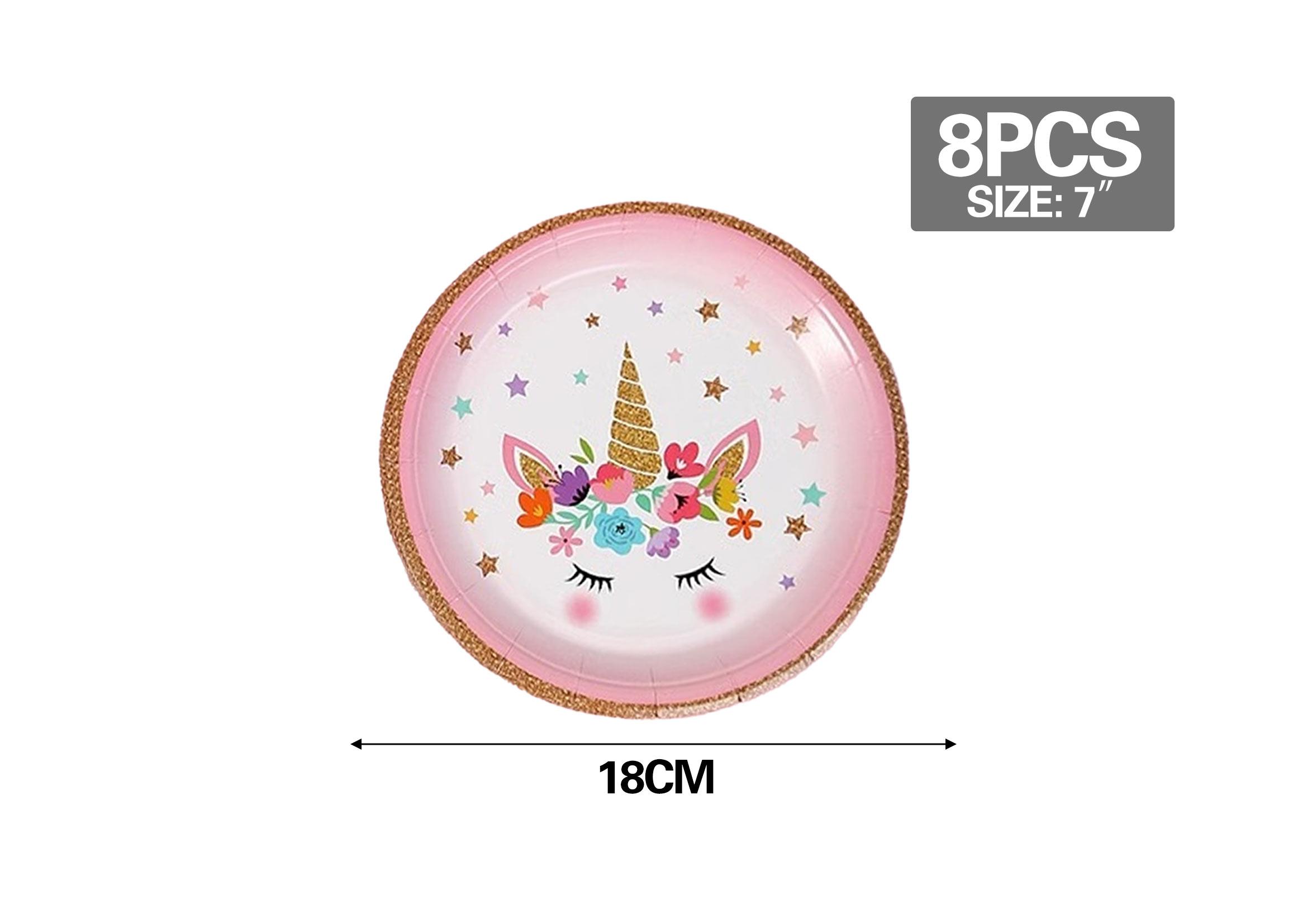 Serie Unicornio, 7 pulgadas, 8 piezas
