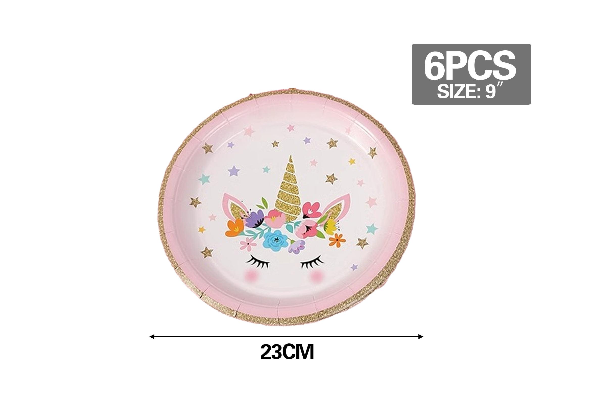Serie Unicornio, 9 pulgadas, 6 piezas