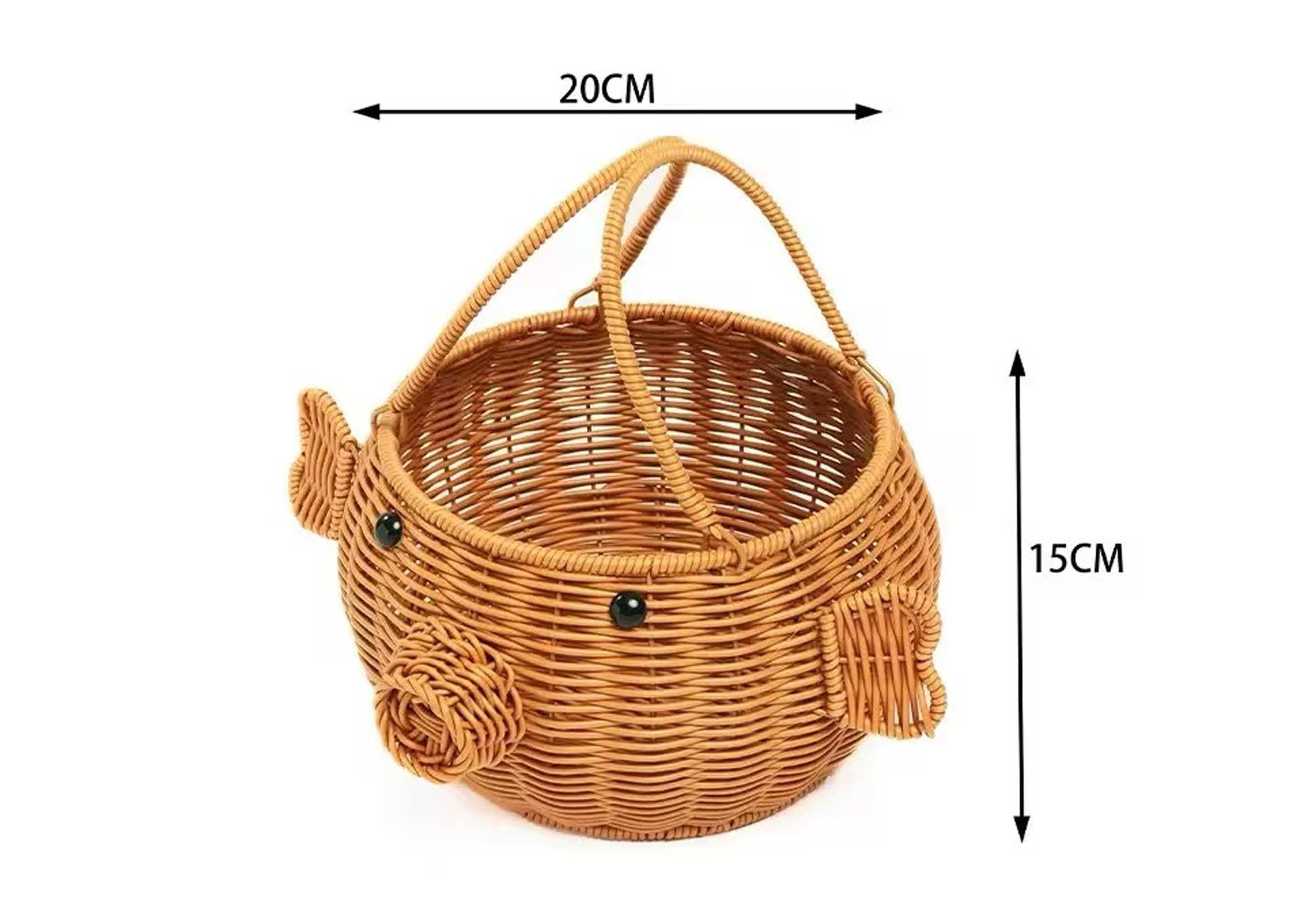 Cesta tejida de plástico, modelo 870464