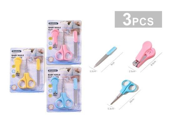 Cortauñas para bebé, 3 piezas