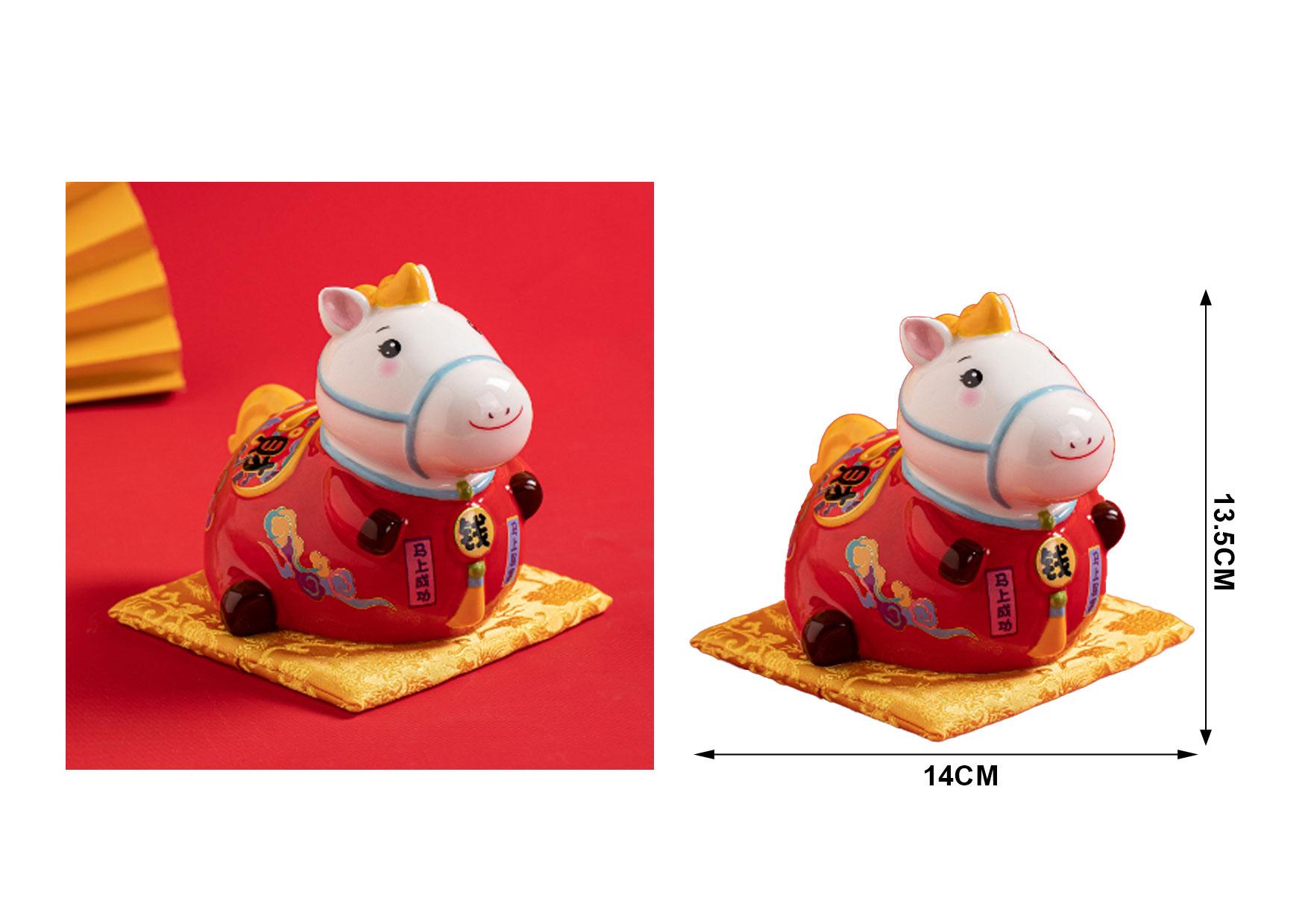 Figura decorativa, modelo HF250215, color rojo