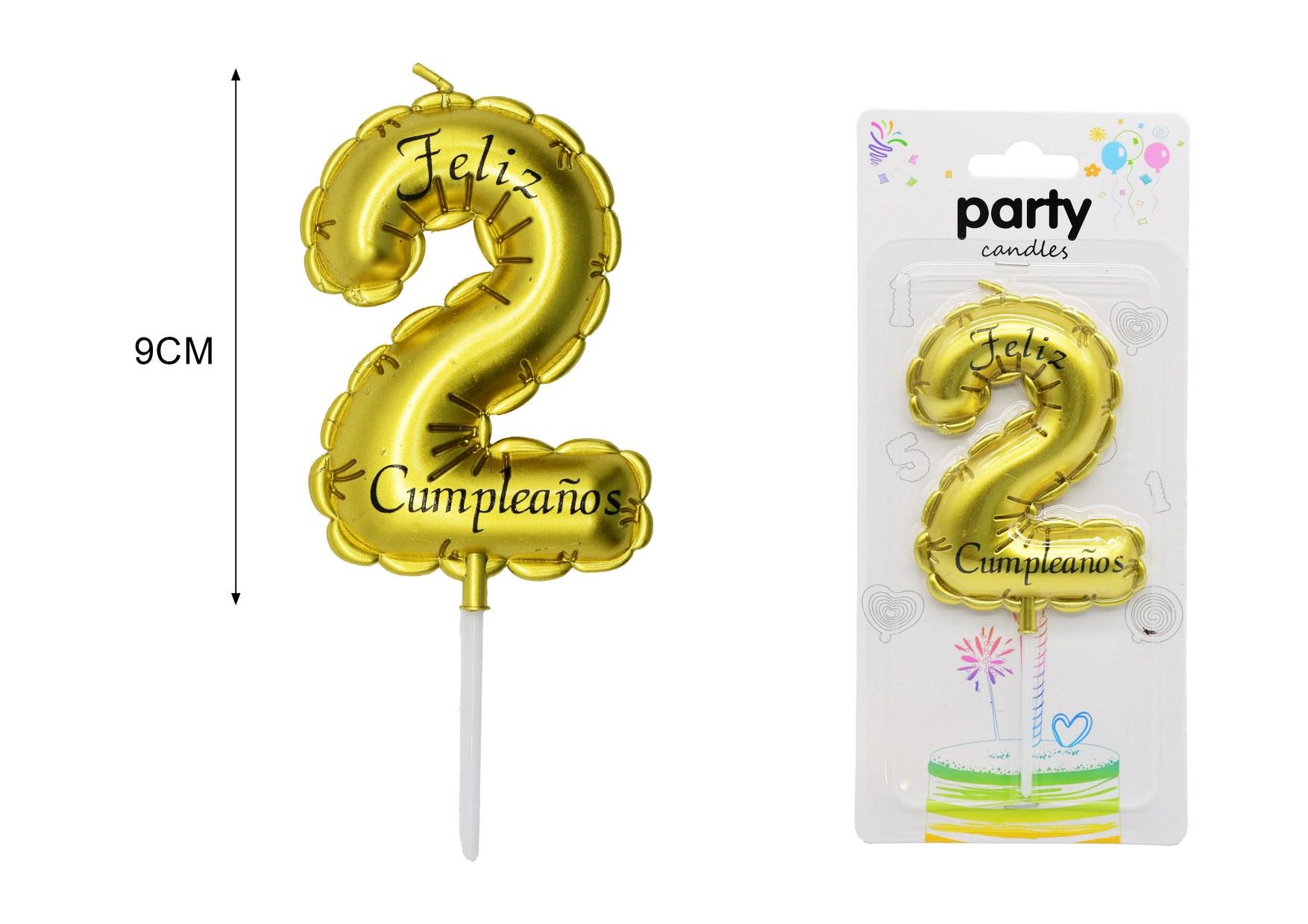 cumpleañosvelas, 9 cm, modelo 145968