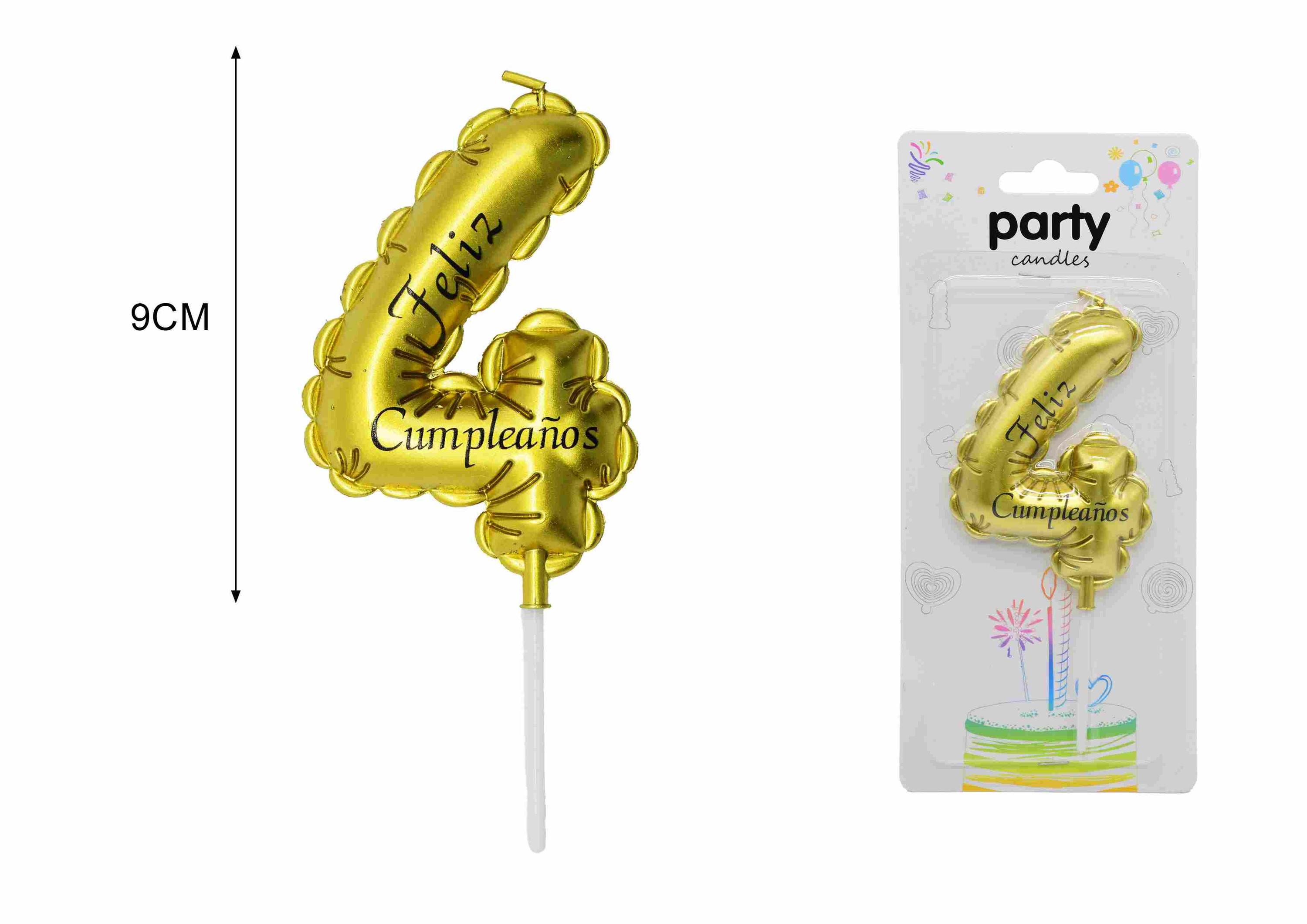 cumpleañosvelas, 9 cm, modelo 145970