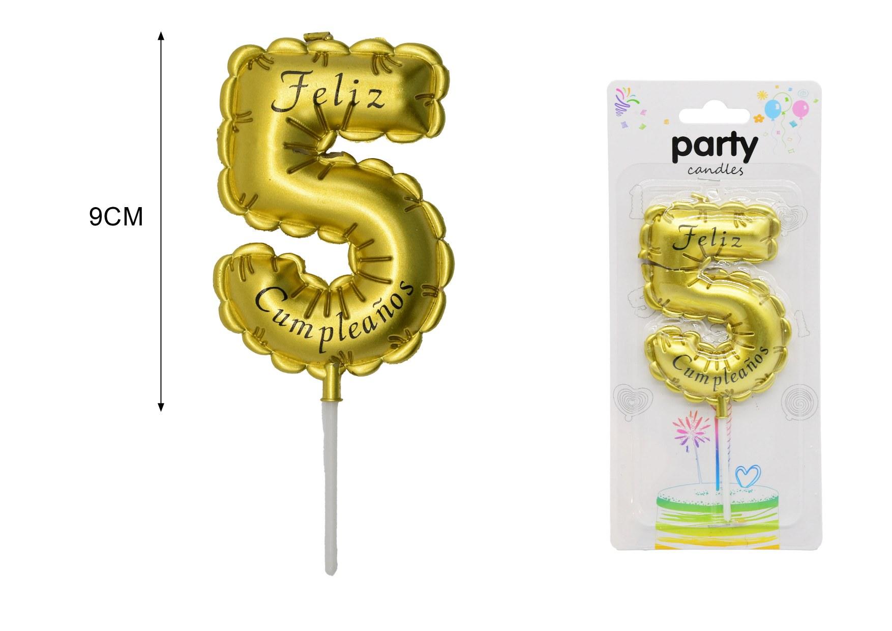 cumpleañosvelas, 9 cm, modelo 145971