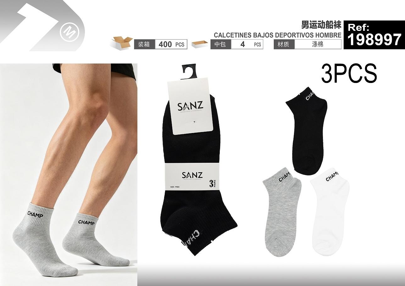 Calcetines tobilleros para hombre, modelo 198997