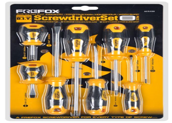 Serie de destornilladores, 8 piezas, ref. 603208