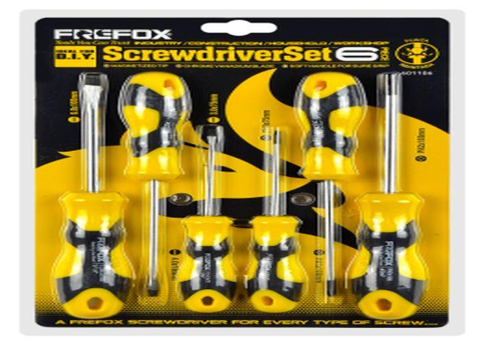 Serie de destornilladores, 6 piezas, ref. 601106