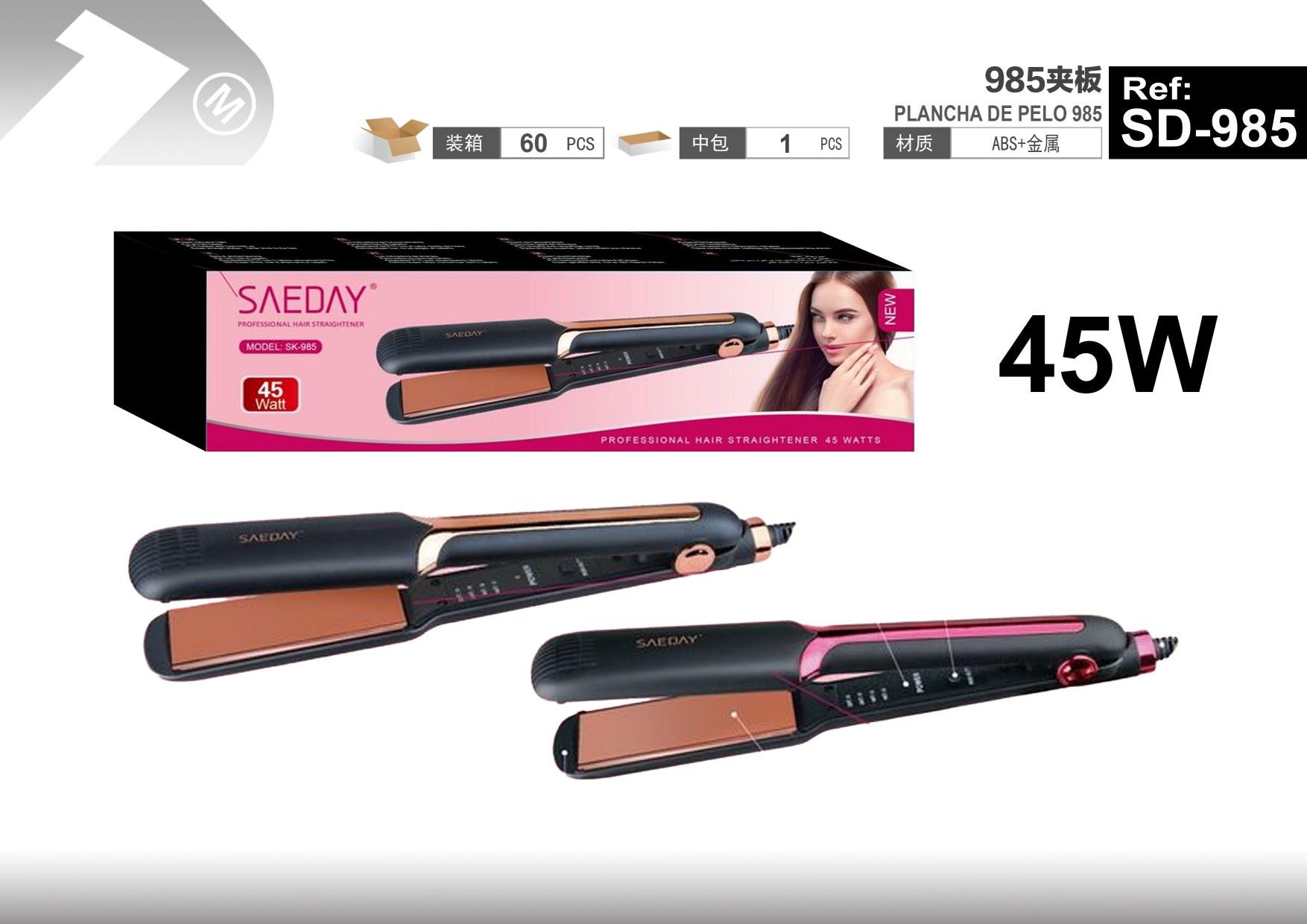 Plancha de pelo, modelo SD-985