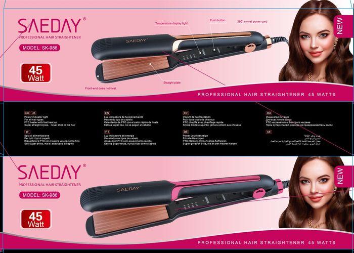 Plancha de pelo, modelo SD-986