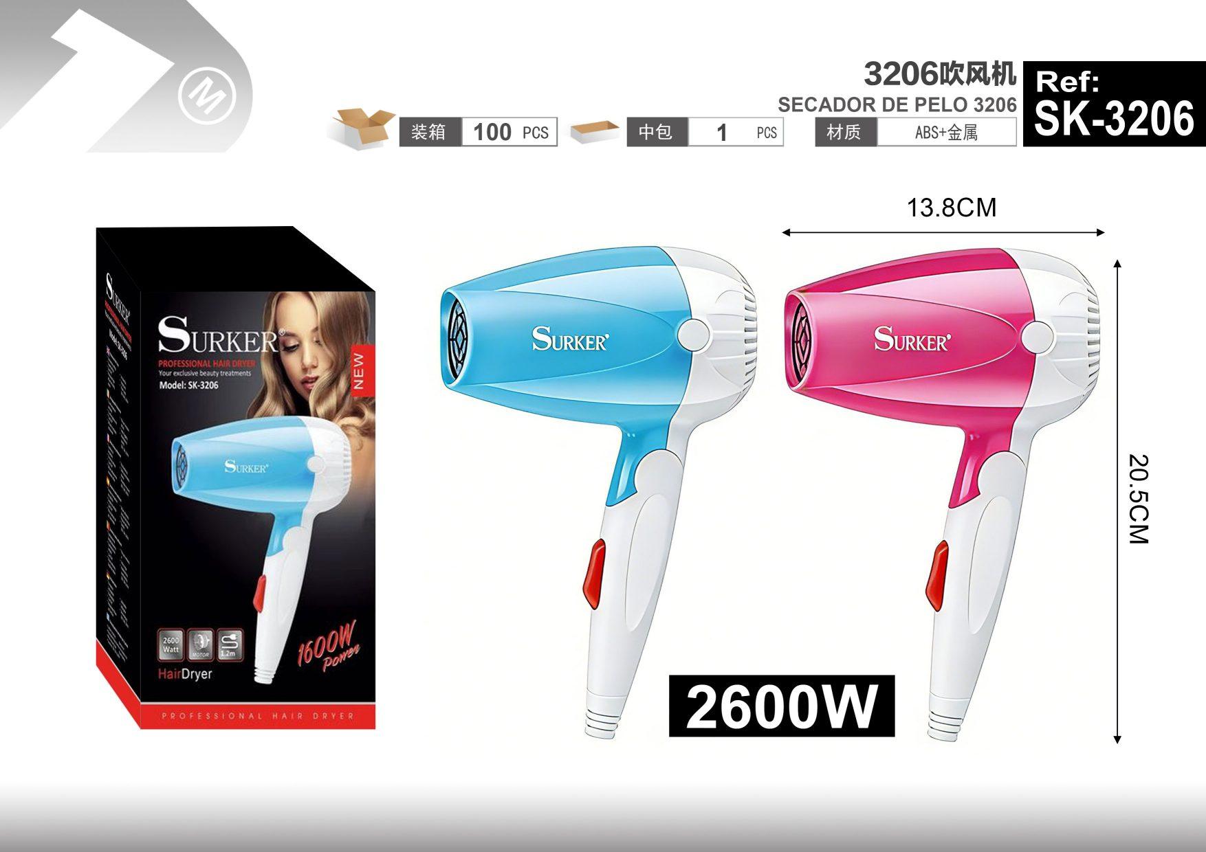 secador de pelo, modelo SK-3206