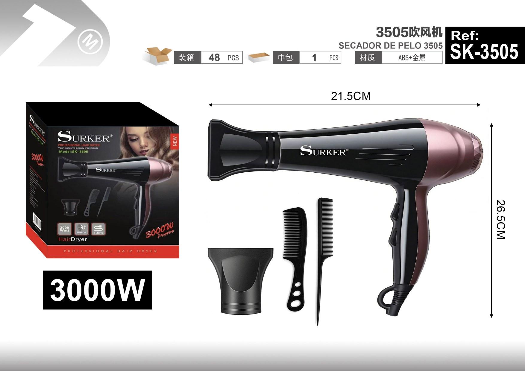 secador de pelo, modelo SK-3505