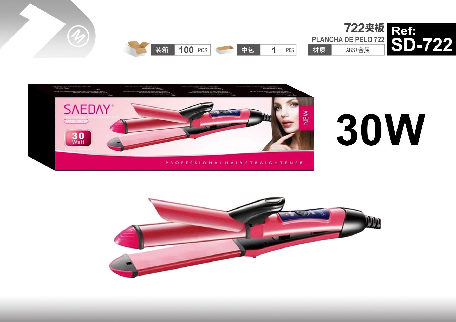 Plancha de pelo, modelo SD-722