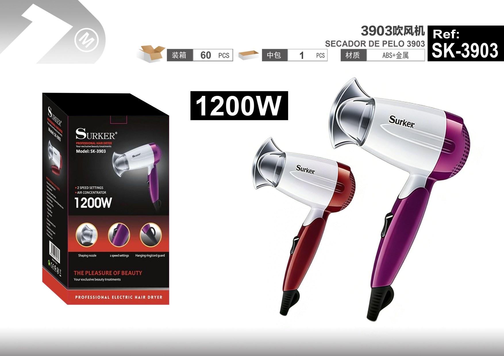 secador de pelo, modelo SK-3903
