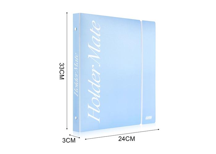 Carpeta, colores azul y blanco