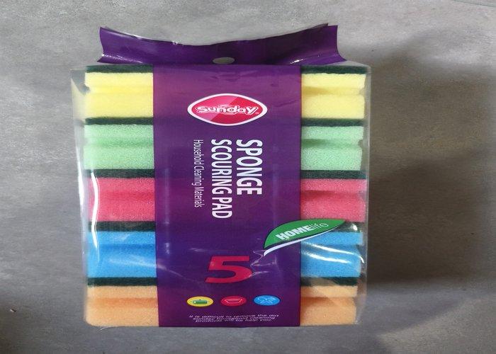 Esponjas de limpieza, 9,5 × 7 × 4,5 cm, 12 piezas, color multicolor