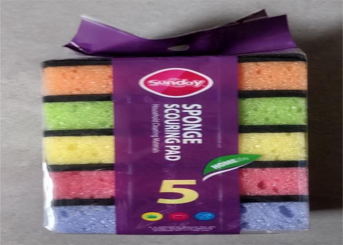 Esponjas de limpieza, 9 × 6 × 3 cm, 5 piezas, color multicolor