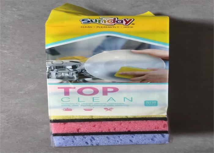 Esponjas de limpieza, 10 × 7 × 3 cm, 10 piezas, color multicolor, modelo LLLK-3