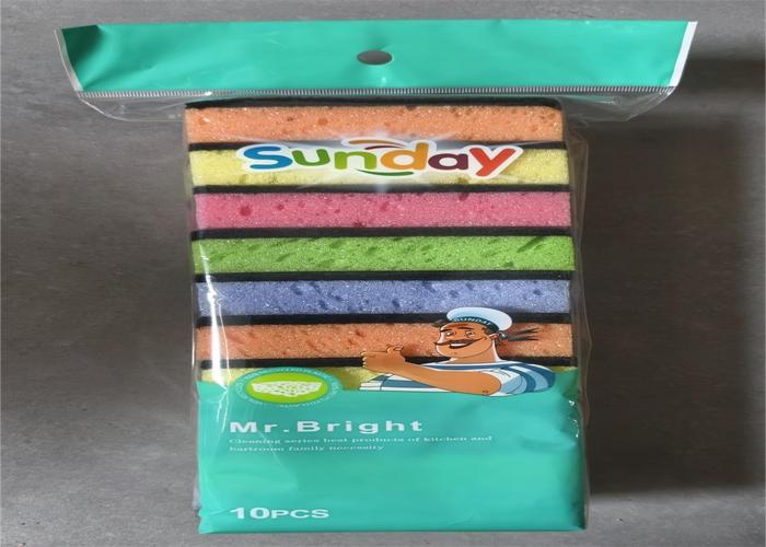 Esponjas de limpieza, 10 × 7 × 3 cm, 10 piezas, color multicolor, modelo LLLK-4
