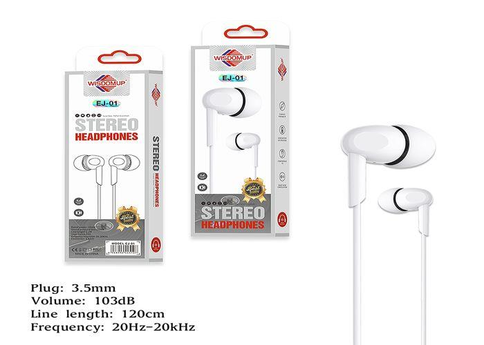 cable de auriculares, 3,5 mm, modelo EJ-01A