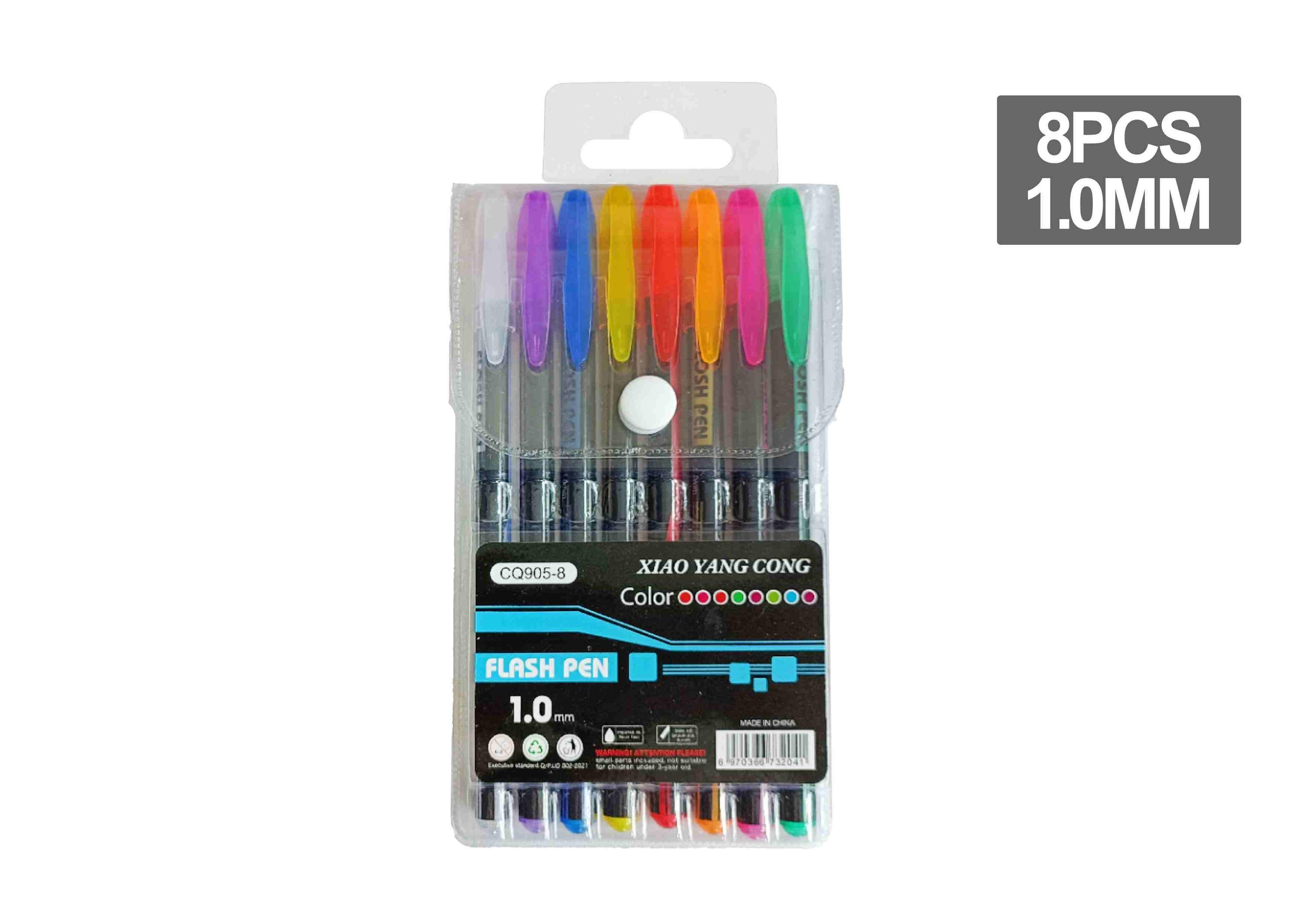 resaltador, 8 piezas, color negro