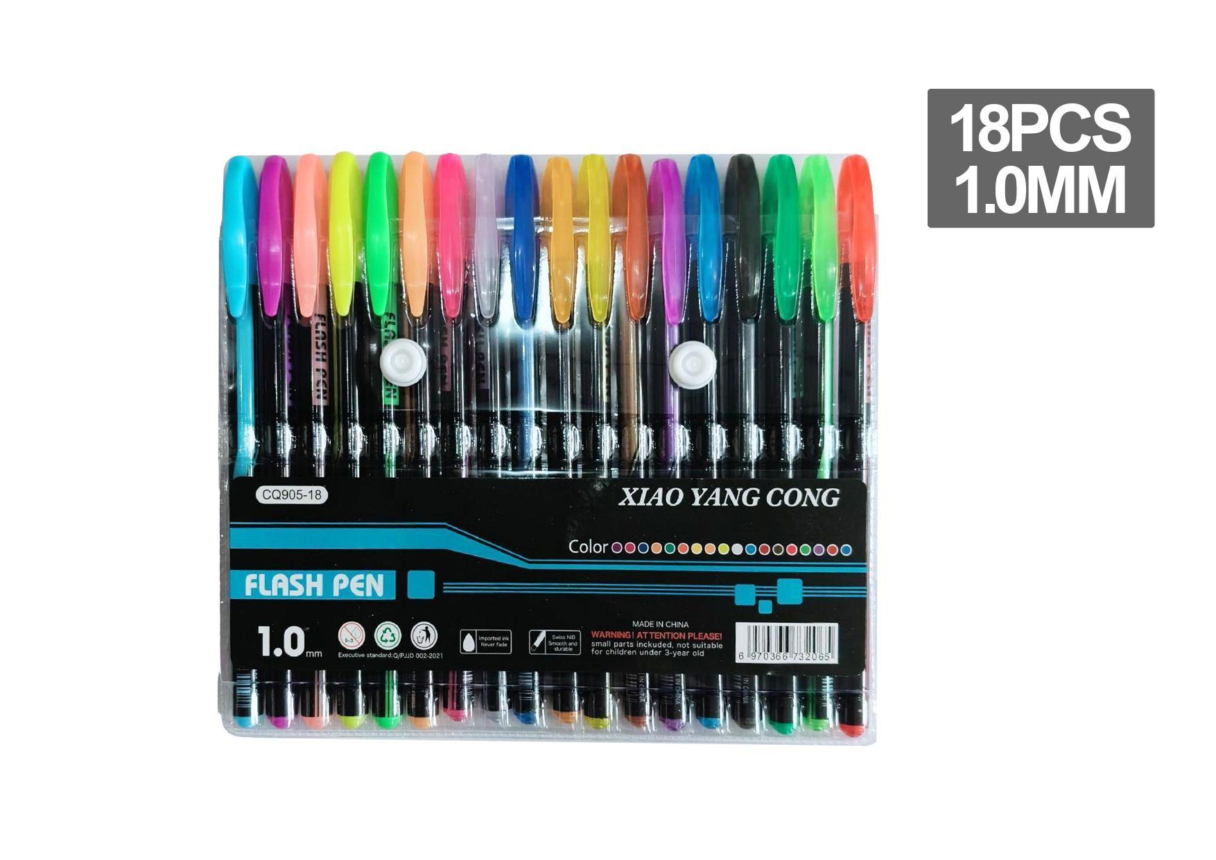 resaltador, 18 piezas, color negro