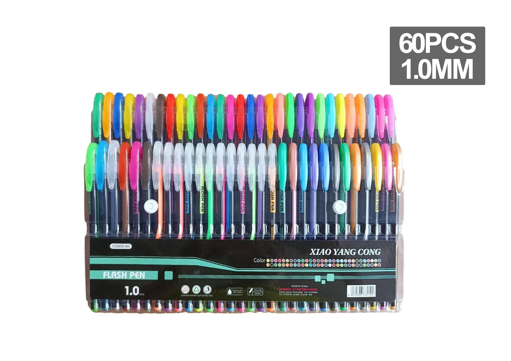 resaltador, 60 piezas, colores negro y rosado