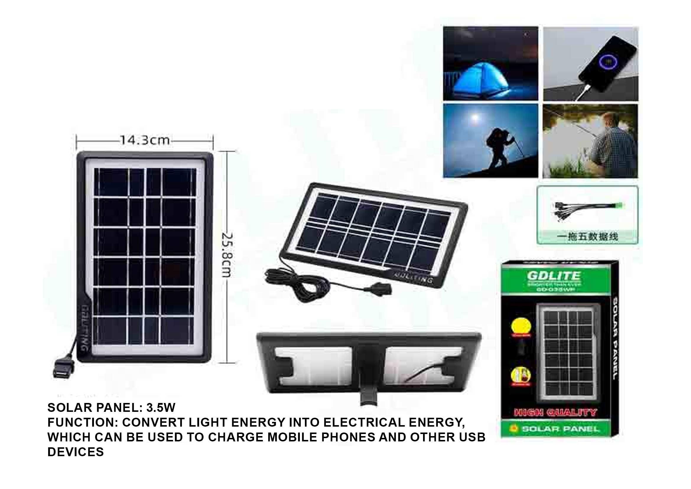 luces solares, modelo GD-035WP