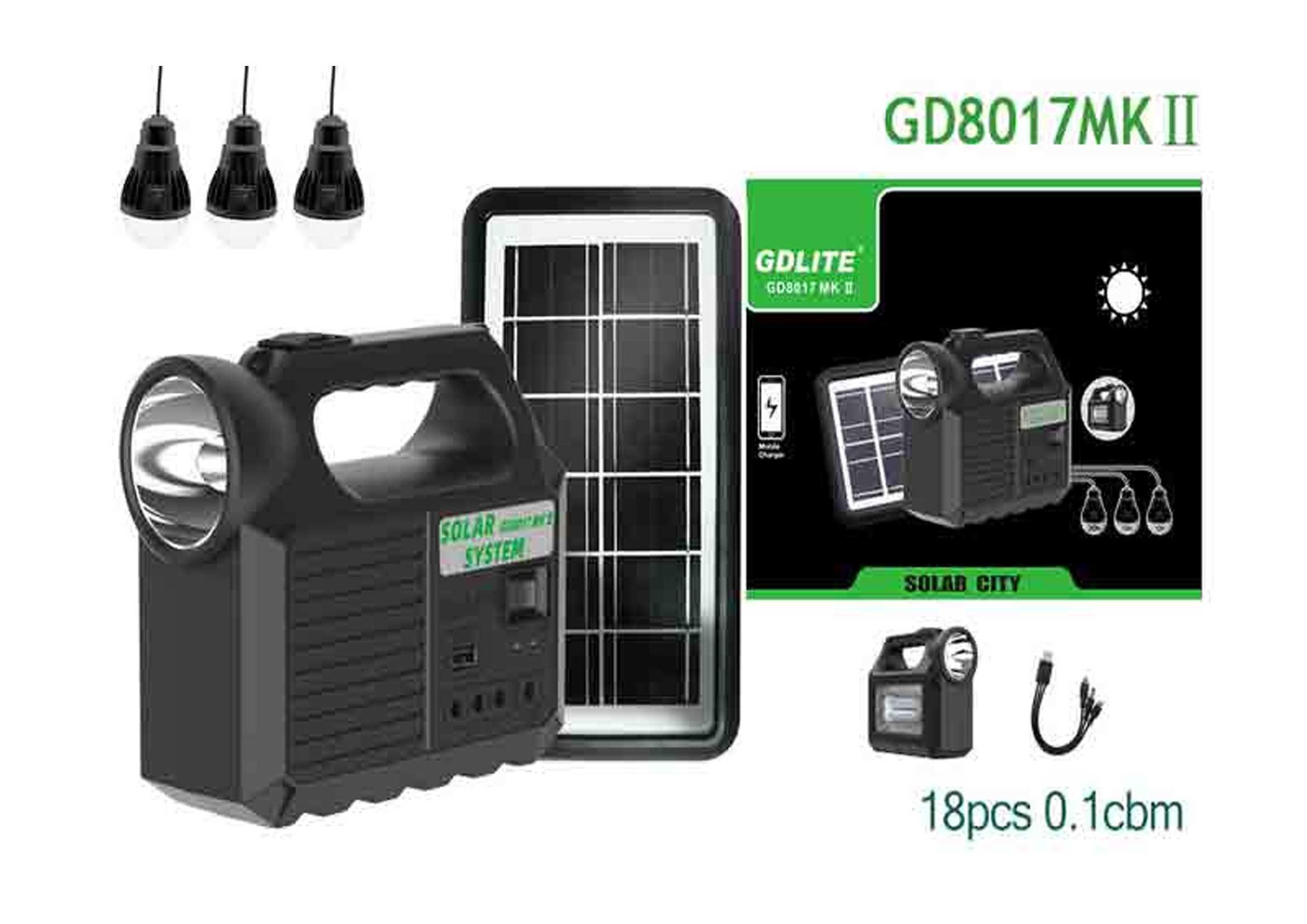 luces solares, modelo GD-8017MK