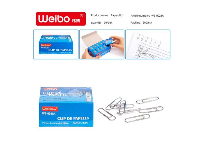 Clip de papel, modelo WB-0028A