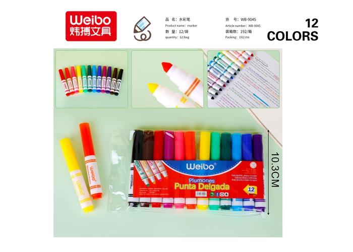 Pluma de acuarela, modelo WB-9045-12