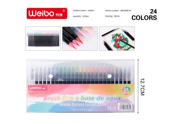 Pluma de acuarela, modelo WB-9040-24
