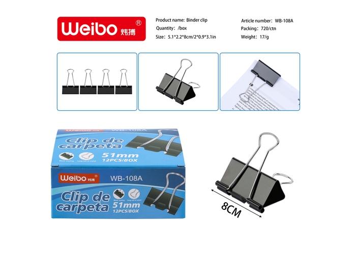 Clip de carpeta, modelo WB-108A-51MM