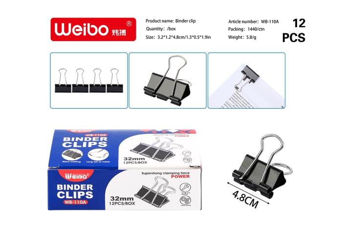 Clip de carpeta, modelo WB-110A-32MM