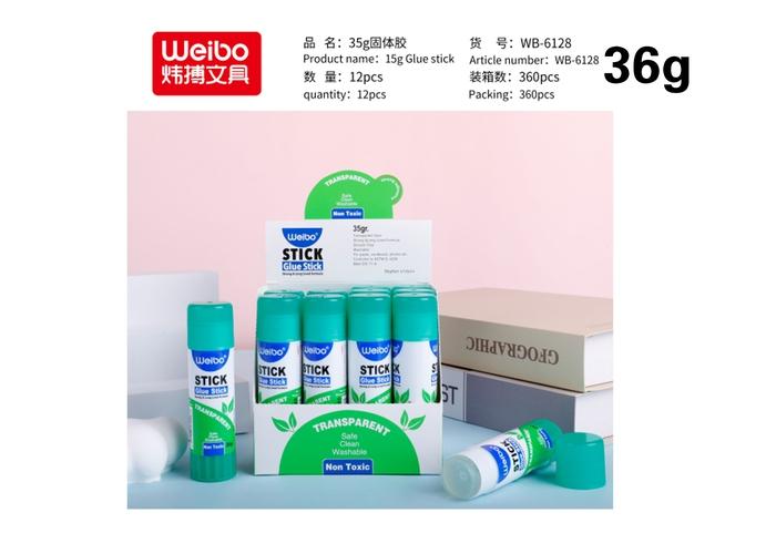 Pegamento sólido, 36 g, modelo WB-6128