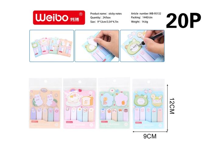 Notas adhesivas, modelo WB-95132