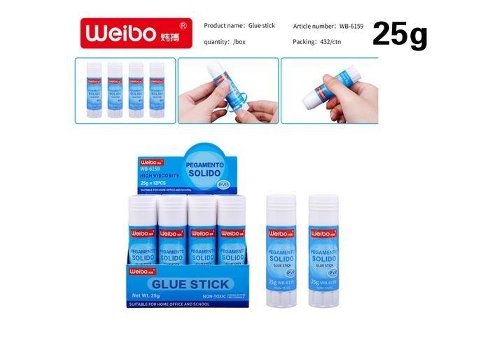 Pegamento sólido, 25 g, modelo WB-6159