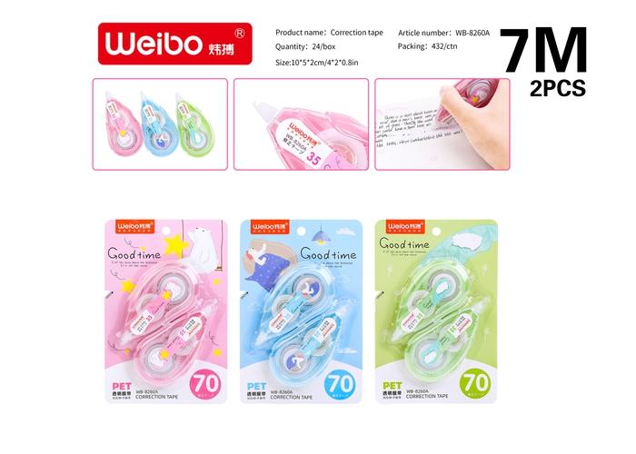 cinta correctora, modelo WB-8260A