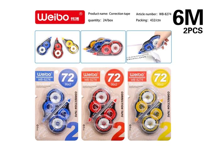 cinta correctora, modelo WB-8274