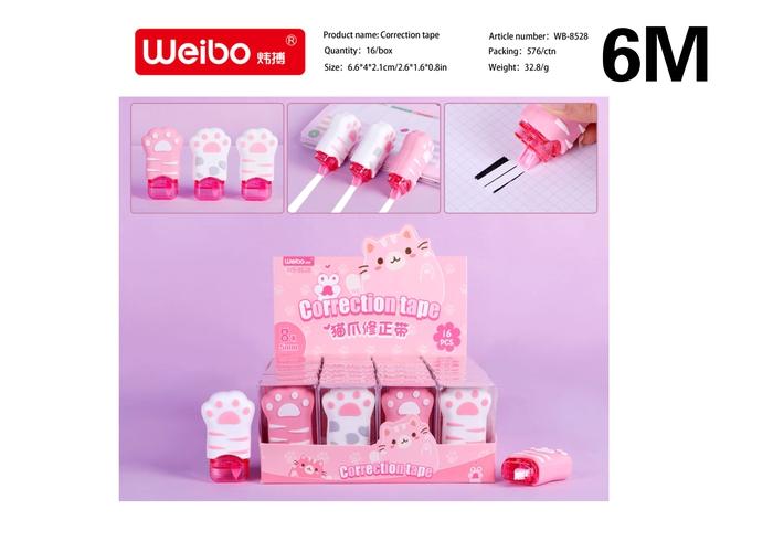 cinta correctora, modelo WB-8528