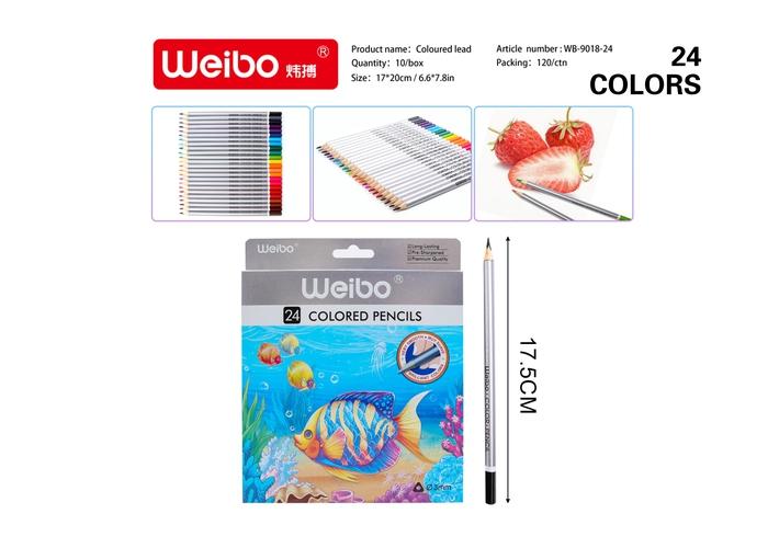 Lápices de colores, modelo WB9018-24